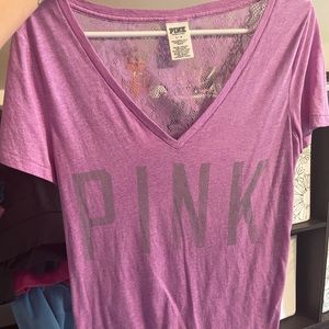 Pink v-neck size:L